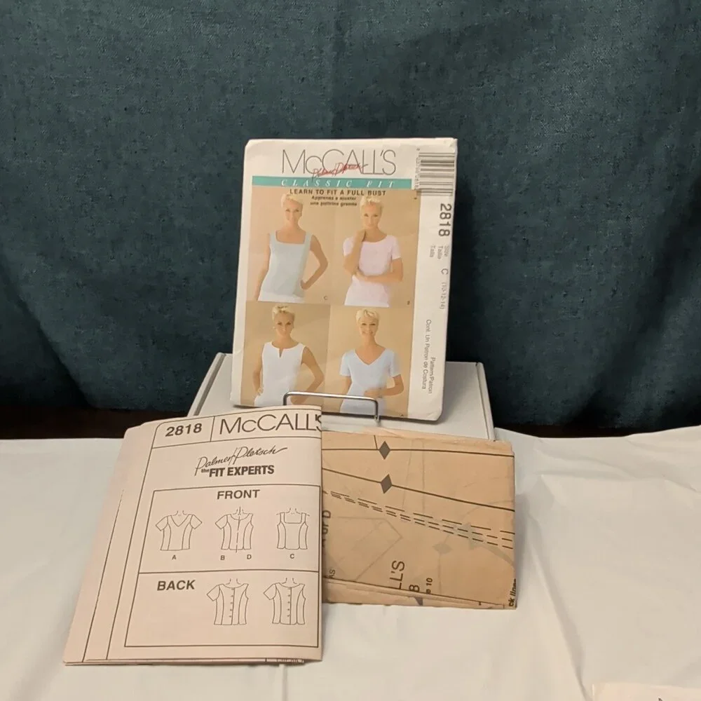 McCall’s 2818 Sewing Pattern Misses Tops Learn To Fit A Full Bust Sz 10-14 Uncut - Picture 8 of 16